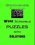 Unfathomable Old fashion girl names Word Scramble puzzles with Solutions