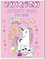 Unicorn Activity Book for Kids Ages 4-8 A