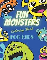 Fun Monsters Coloring Book for Kids