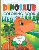 Dinosaur Coloring Book for Kids Ages 4-8