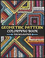Geometric Pattern Coloring Book for Relaxation