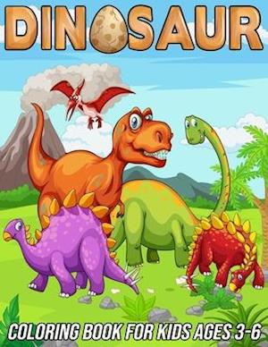 Dinosaur Coloring Book for Kids Ages 3-6: Fun, Cute and Unique Coloring Pages for Boys and Girls with Beautiful Designs of Tyrannosaurus Rex, Tricerat