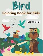 Bird Coloring Book for Kids Ages 3-6