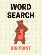 Big Print Word Search
