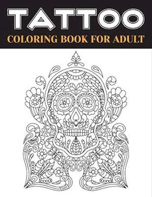 Få Tattoo coloring book for adult af Mashud Printing Press som