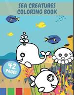 Sea Creatures Coloring Book