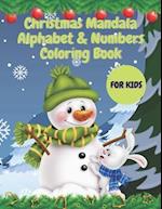 Christmas Mandala Alphabet & Numbers Coloring Book