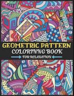 geometric pattern coloring book for relaxation