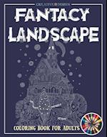 Creative Design Fantacy Landscape Coloring Book