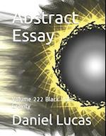 Abstract Essay