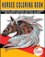 Horses Coloring Book