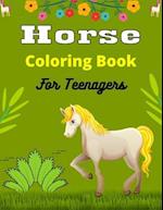 Horse Coloring Book For Teenagers