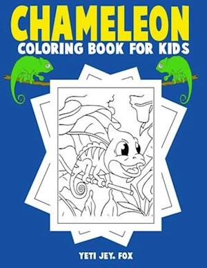 Chameleon coloring book for kids