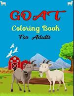 GOAT Coloring Book For Adults