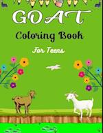 GOAT Coloring Book For Teens