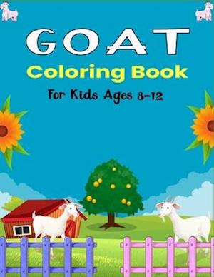 GOAT Coloring Book For Kids Ages 8-12