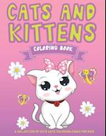 Cats and Kittens Coloring Book