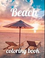 Beach coloring book