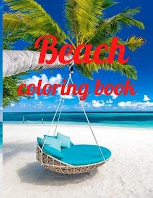 Beach coloring book