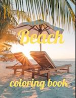 Beach coloring book