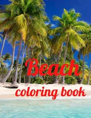 Beach coloring book