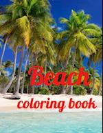 Beach coloring book