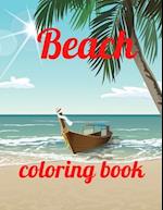 Beach coloring book