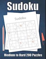 Sudoku Medium to Hard 200 Puzzles