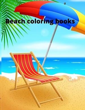 Beach coloring book