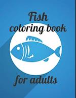 Fish coloring book for adults