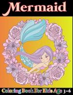 Mermaid coloring book for kids age 3-6