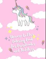 UNICORN Letter Coloring Book for Preschooler and Toddlers