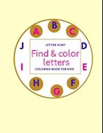 Letter Hunt Find & Color Letters Coloring Book For Kids