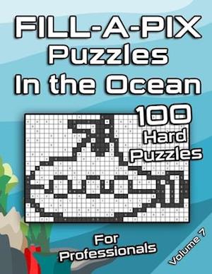 Tough FILL-A-PIX Puzzles for Adults In The Ocean