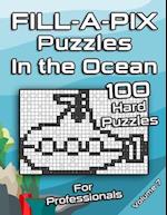 Tough FILL-A-PIX Puzzles for Adults In The Ocean