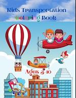 Kids Transportation Coloring Book