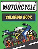 Motorcycle Coloring Book