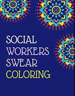 Social workers swear coloring book