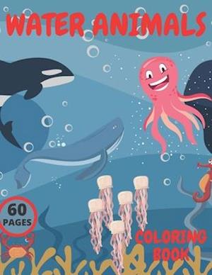 Water Animals Coloring Book