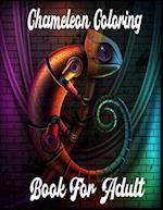 Chameleon Coloring Book For Adult: 50 Chameleon Stress-relief Coloring Book For Adult 