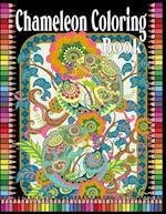 Chameleon Coloring Book : 50 Chameleon Stress-relief Coloring Book For Adult 
