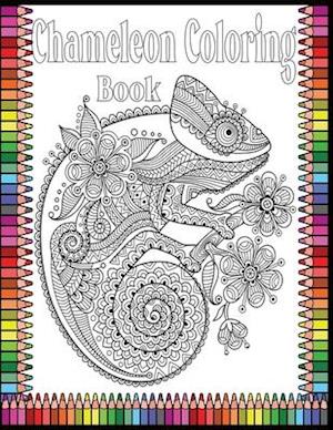 Chameleon Coloring Book : 50 Chameleon Stress-relief Coloring Book For Adult