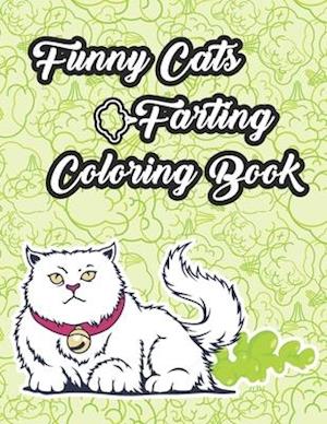 Funny Cats Farting Coloring Book