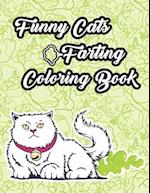 Funny Cats Farting Coloring Book