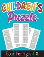 Children's puzzle book for ages 4-8