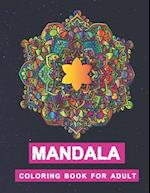 Mandala coloring book for adult