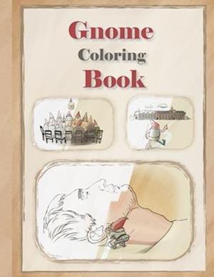 Gnome Coloring Book: Use your imagination to complete dwarf sketch and color it