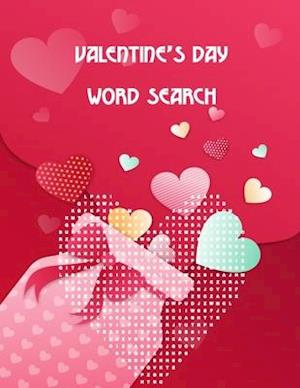 Valentine's day word search: Cute puzzle book gift idea for adults.