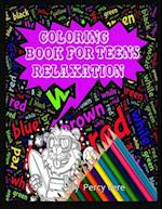 Coloring Book For Teens Relaxation