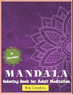 Mandala coloring book for adult.